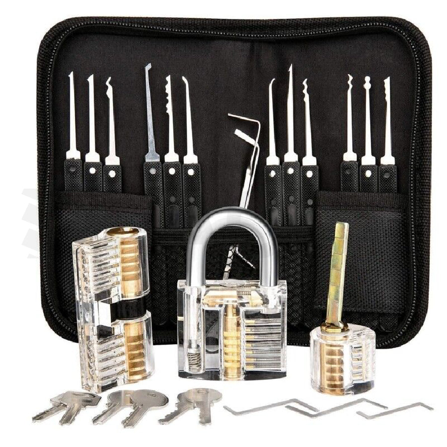 Ganzúas de práctica + 3 tambores