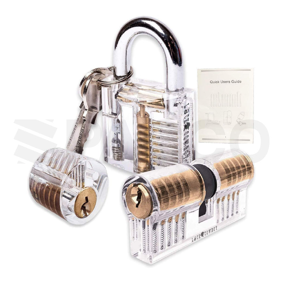 Ganzúas de práctica + 3 tambores