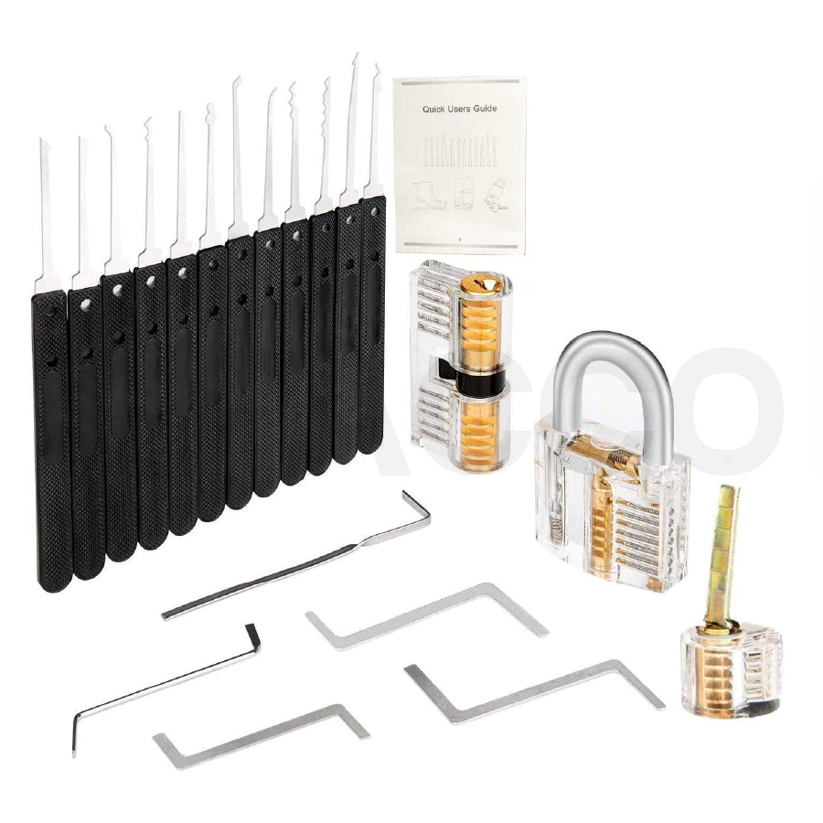 Ganzúas de práctica + 3 tambores