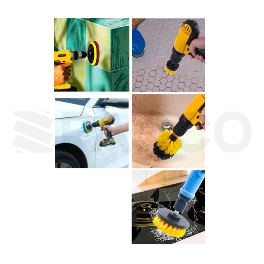 Set de 12 cepillos para taladro - Pretul