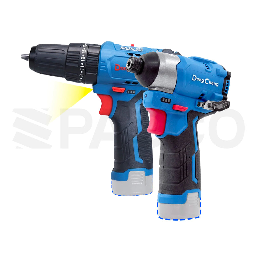 Kit Taladro + Atornillador de IMP. 12V - DongCheng