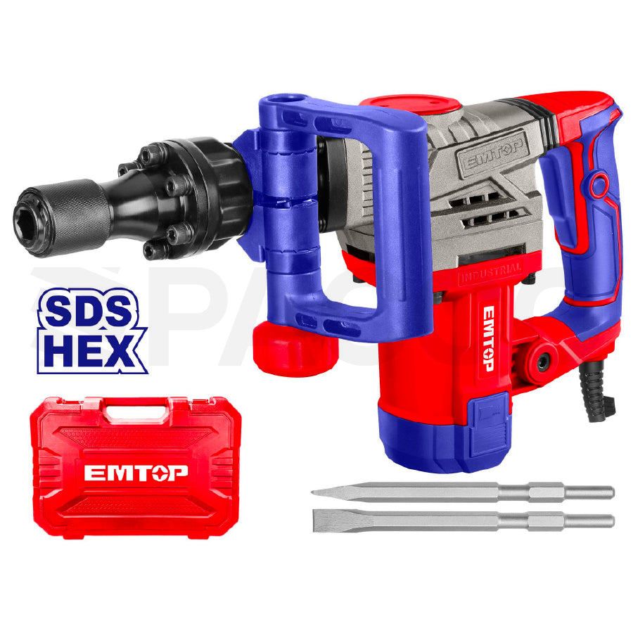 Demoledor SDS HEX de 15J 1300W - Emtop
