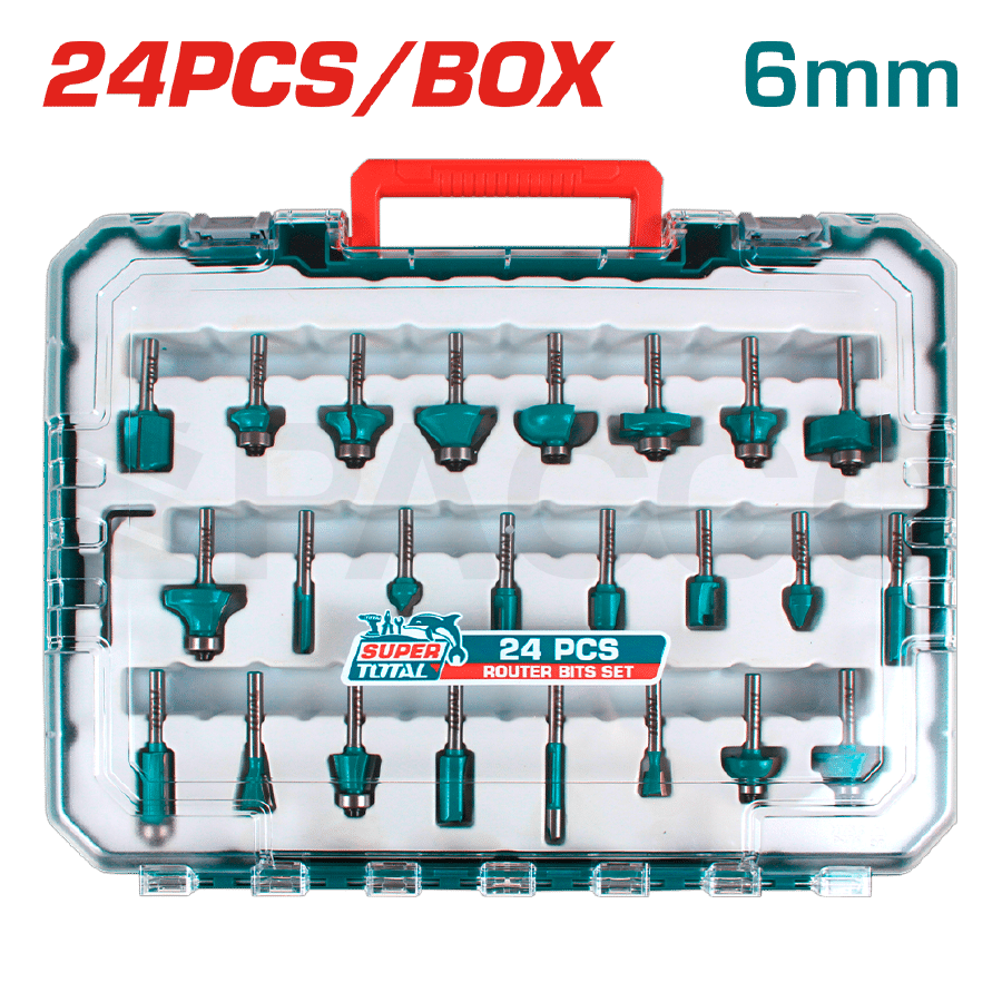 Jgo x 24Pcs Fresadoras 6mm