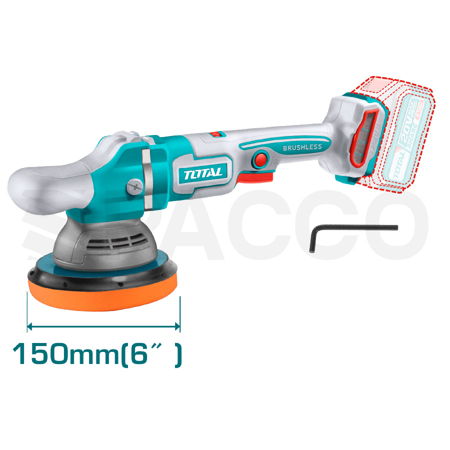 Pulidora 6" 20V PESADA - Total