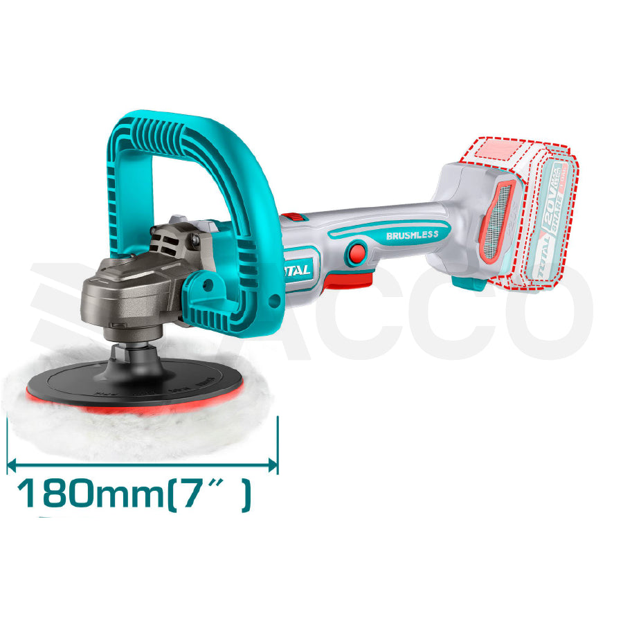 Pulidora 7" 20V  - Total