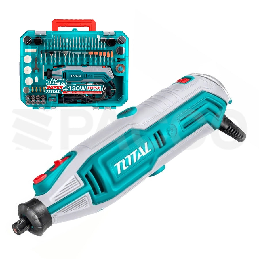 Mini taladro 252 Piezas 130W - Total