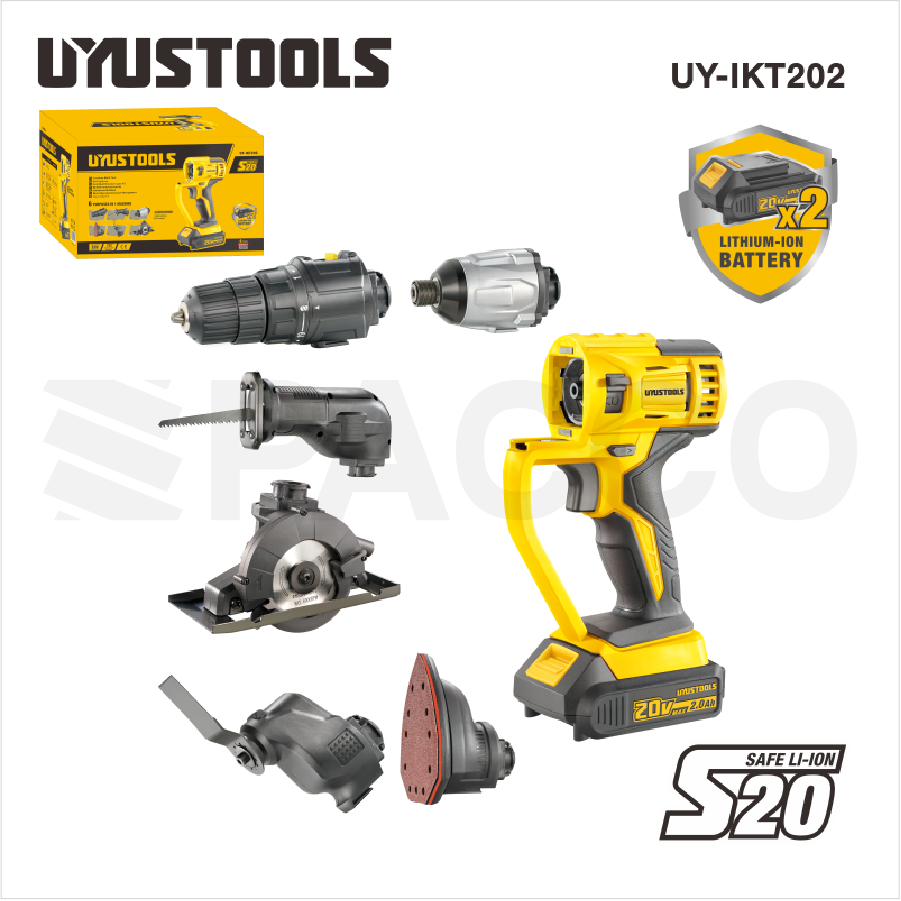 Multi-Herramienta 6en1 - inalámbrico 20V - Uyustools