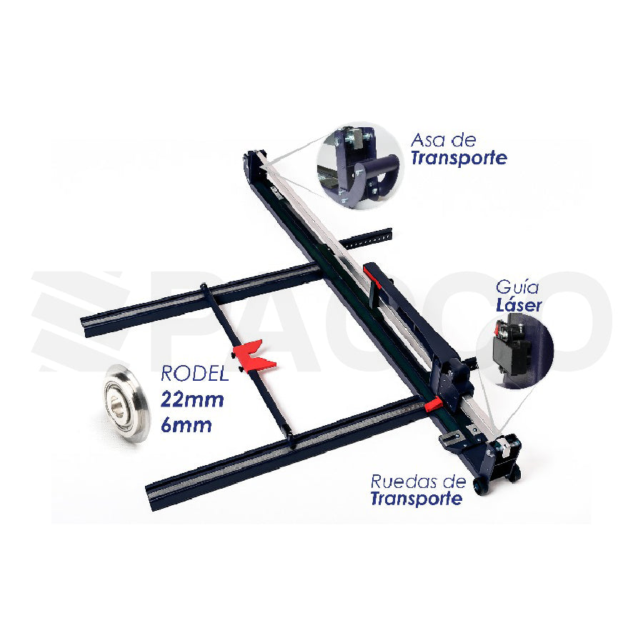 Cortadora de mayólica y porcelanato 160cm - Makute