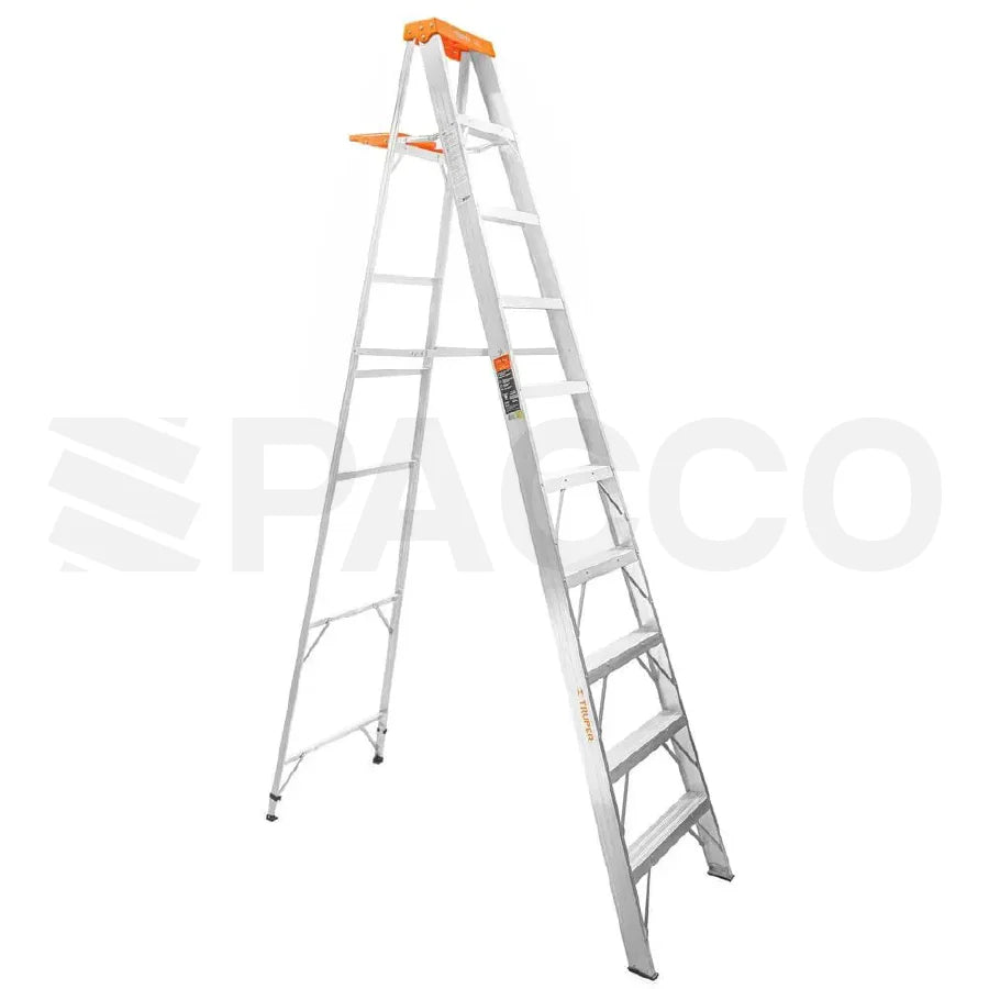 Escalera de tijera de aluminio con bandeja - Truper