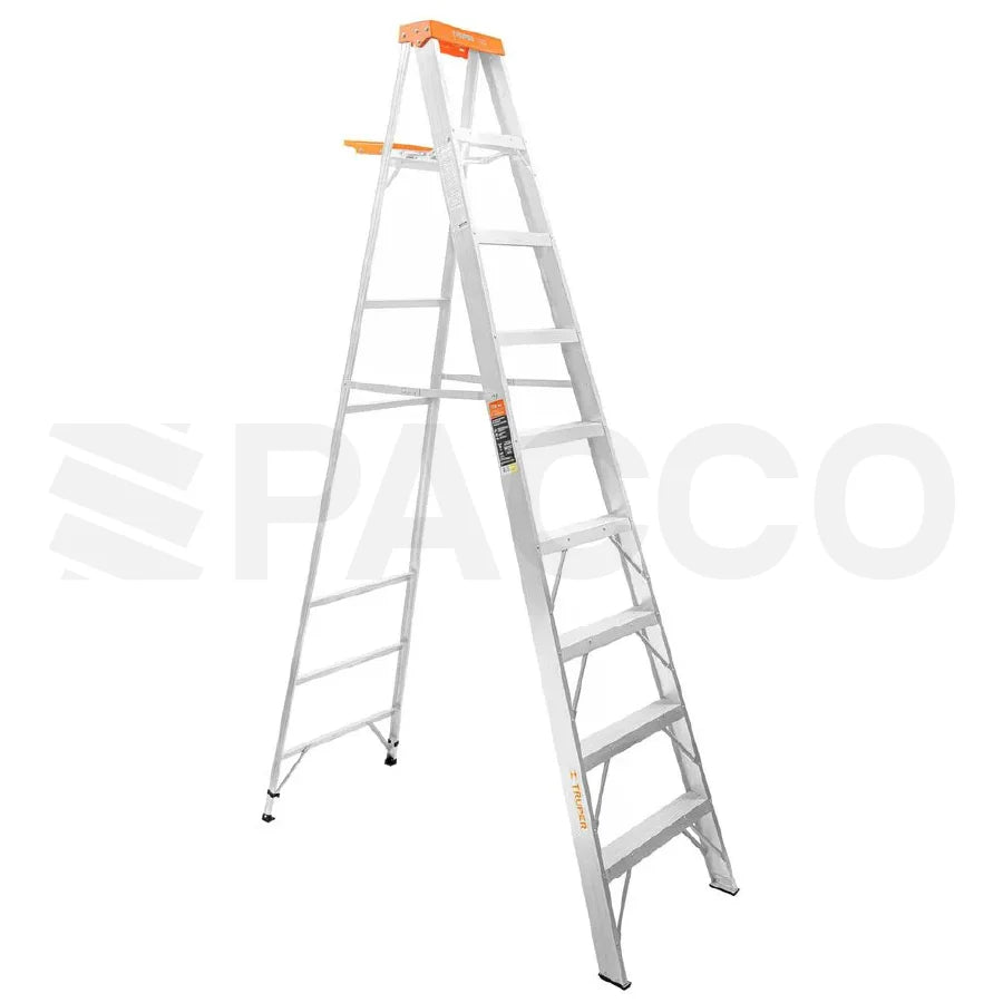 Escalera de tijera de aluminio con bandeja - Truper