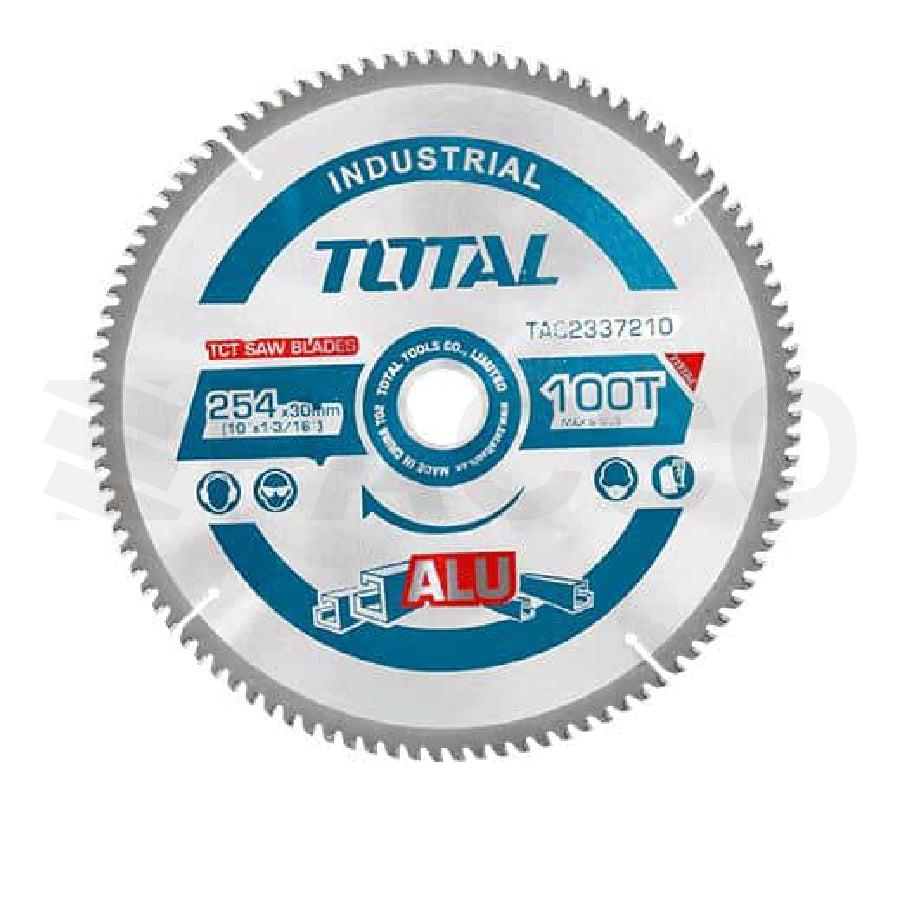 Disco 10” P/Aluminio 100T - Total