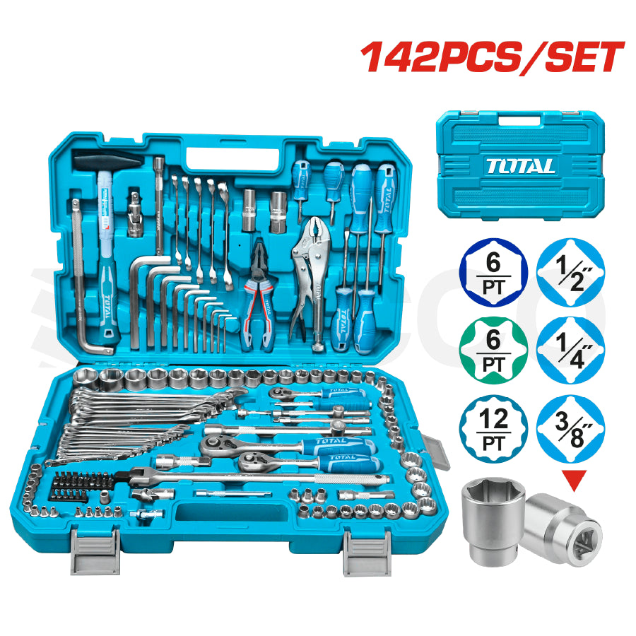 Set de herramientas 142pcs - Total