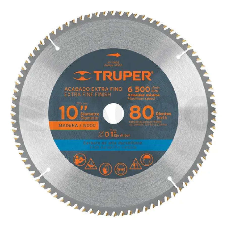 Disco 10” P/Madera 80T - Truper