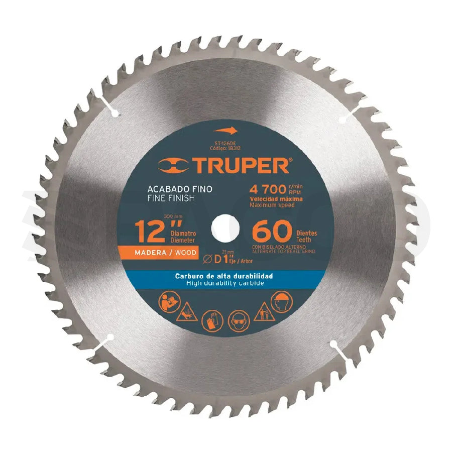 Disco 12” P/Madera 60T - Truper