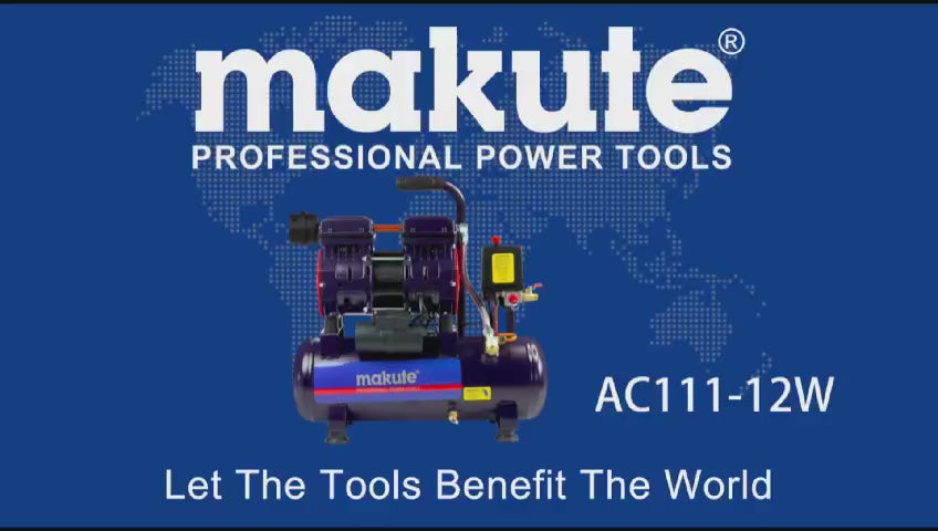 Compresora silenciosa (12L / 0.8HP) - Makute