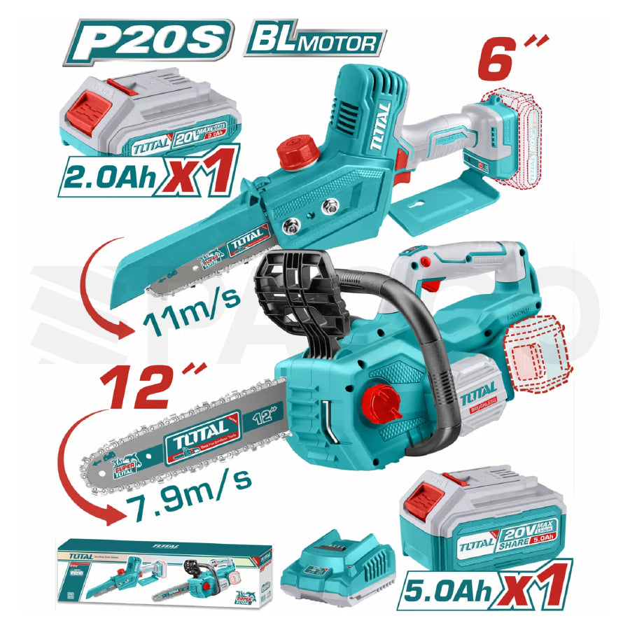 Combo Total Motosierra 12" Y Mini Motosierra 6" 20V - Total