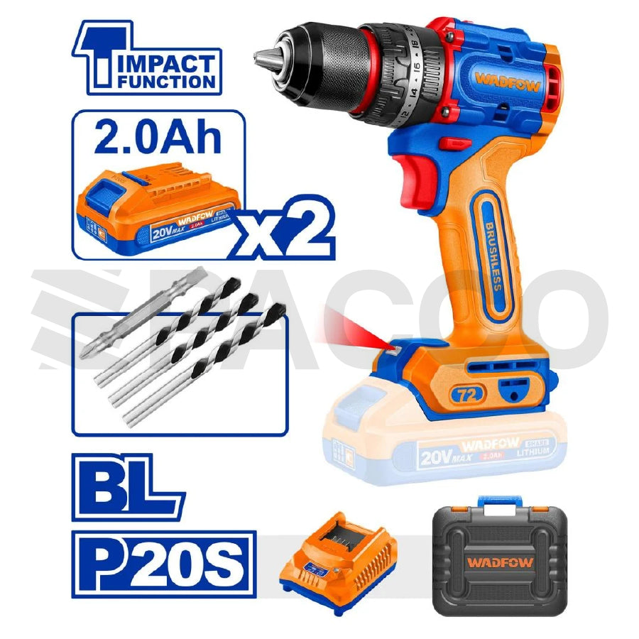 Taladro 72N.m 20V - Wadfow