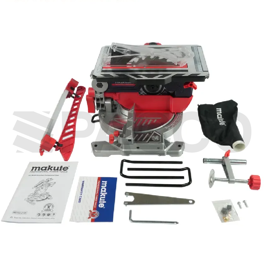 Sierra Ingleteadora y de Mesa (2 en 1) 1200W 8 -/4" 1200W - Makute
