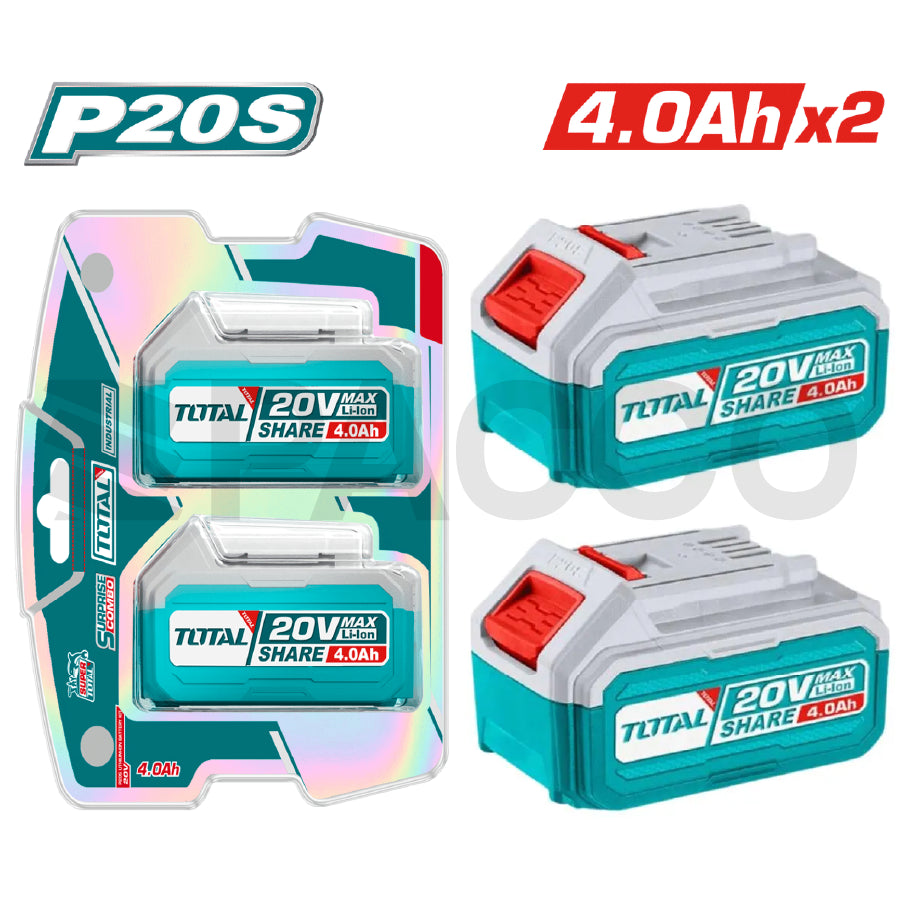 Pack x2 Baterías de 20V 4.0Ah - Total