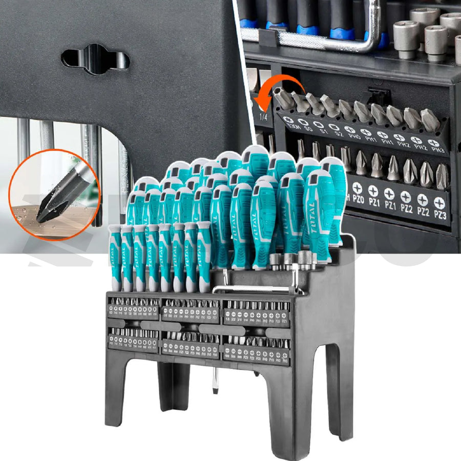 Set Destornilladores 100 Pzs - Total