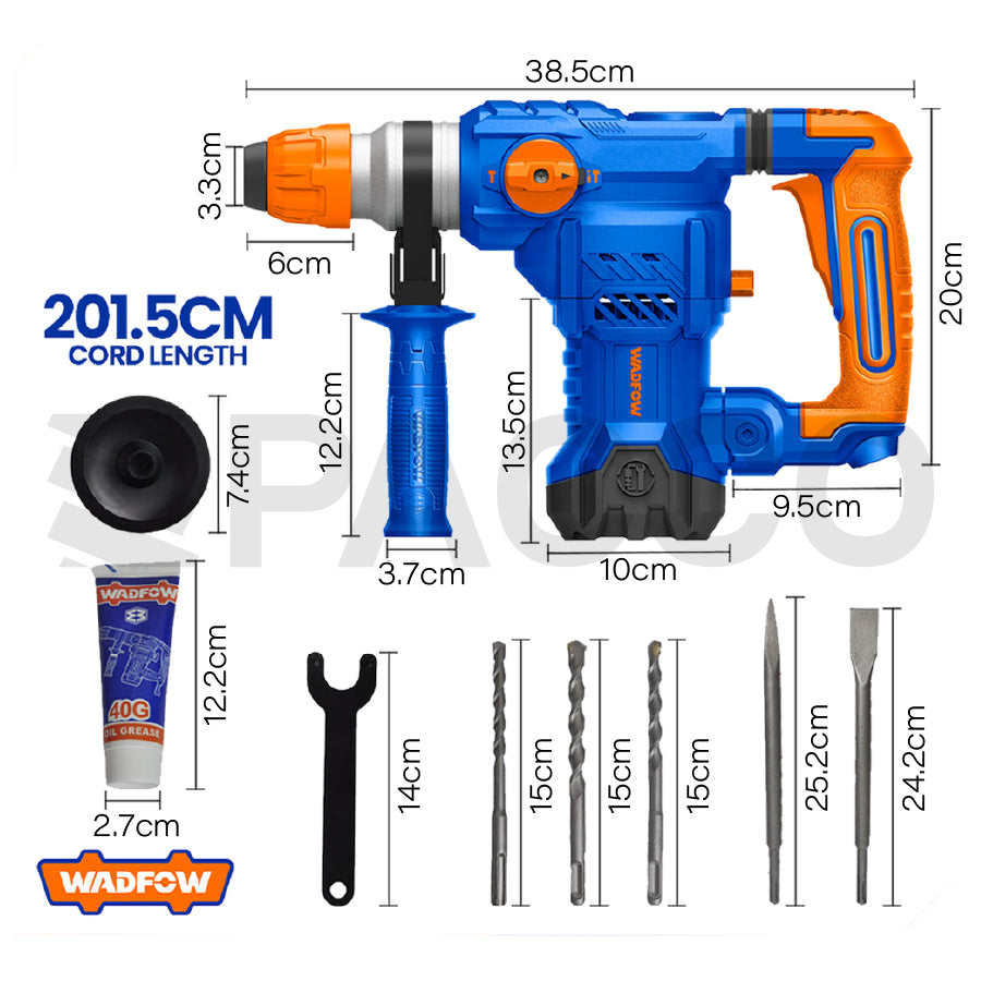 Rotomartillo SDS Plus 1500W - Wadfow