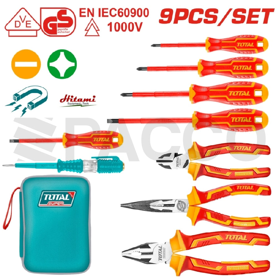 Set 9Pzs herramientas dialécticos de 1000V - Total