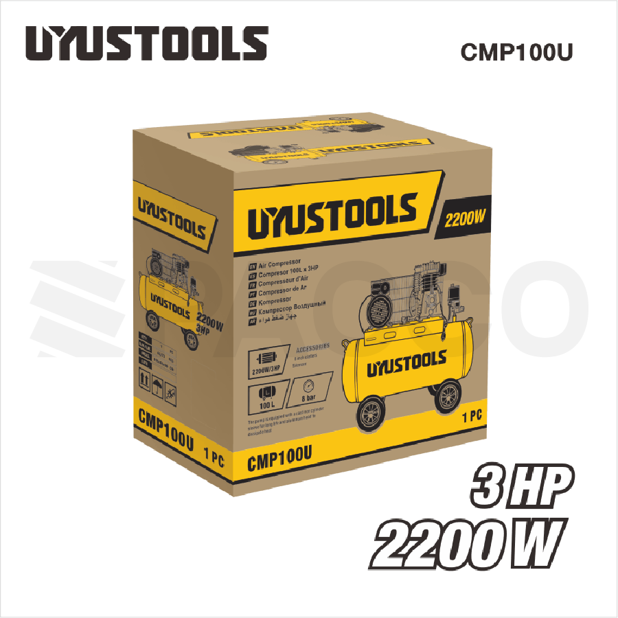 Compresor de aire 100Lt - Uyustools