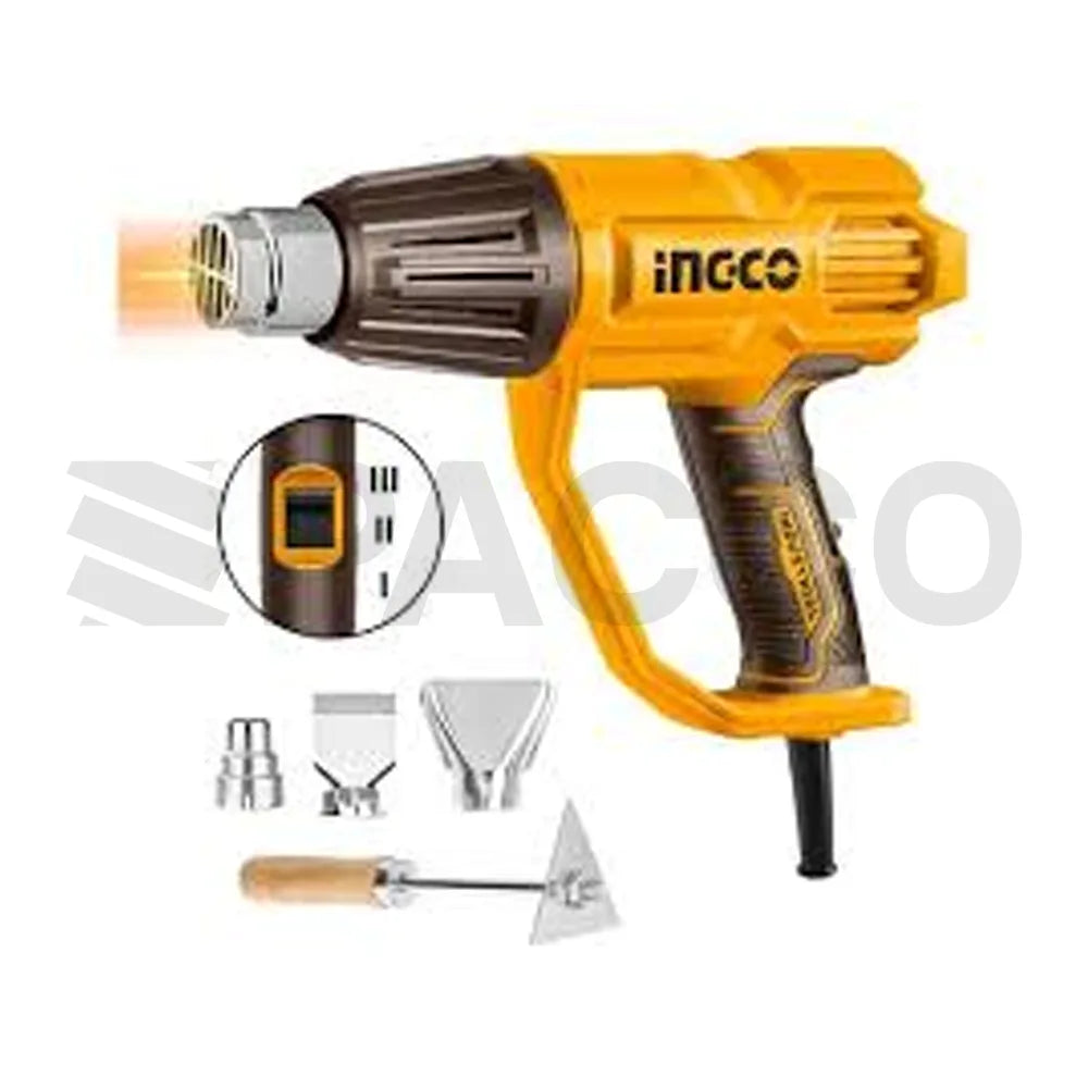 Pistola de calor 2000W con pantalla LCD - Ingco